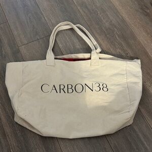 Carbon38 Beige Canvas Tote